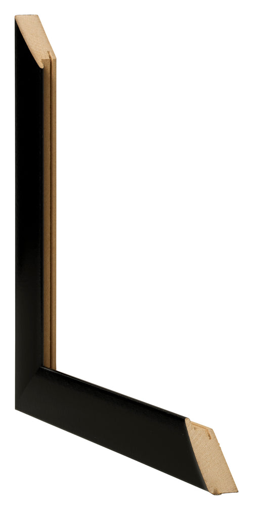 Photo Frame 30x30cm Black Silver Polished MDF Pisa Detail Intersection | Yourdecoration.com