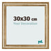 Photo Frame 30x30cm Gold Antique MDF Lazio Front Size | Yourdecoration.com