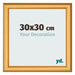 Photo Frame 30x30cm Gold Matte MDF Lazio Front Size | Yourdecoration.com