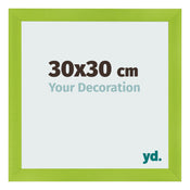 Photo Frame 30x30cm Green MDF Pisa Front Size | Yourdecoration.com