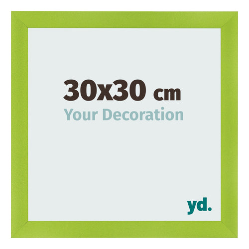 Photo Frame 30x30cm Green MDF Pisa Front Size | Yourdecoration.com