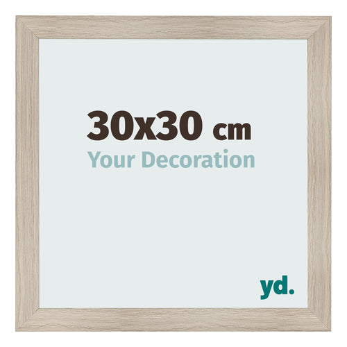 Photo Frame 30x30cm Oak Rustic MDF Pisa Front Size | Yourdecoration.com