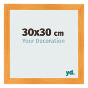 Photo Frame 30x30cm Orange MDF Pisa Front Size | Yourdecoration.com