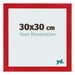 Photo Frame 30x30cm Red MDF Pisa Front Size | Yourdecoration.com