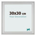 Photo Frame 30x30cm Silver Matte MDF Lazio Front Size | Yourdecoration.com
