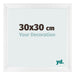 Photo Frame 30x30cm White Vintage MDF Pisa Front Size | Yourdecoration.com