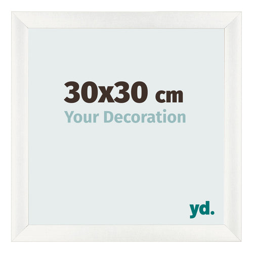 Photo Frame 30x30cm White Vintage MDF Pisa Front Size | Yourdecoration.com