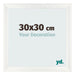 Photo Frame 30x30cm White Vintage MDF Pisa Front Size | Yourdecoration.com