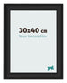 Photo Frame 30x40cm Black Woodgrain MDF Lazio Front Size | Yourdecoration.com