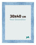 Photo Frame 30x40cm Clear Blue Swept MDF Pisa Front Size | Yourdecoration.com