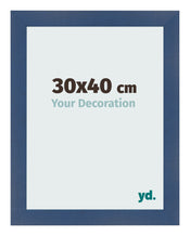 Photo Frame 30x40cm Dark Blue Swept MDF Pisa Front Size | Yourdecoration.com