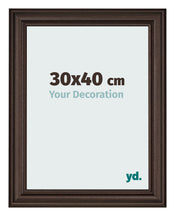 Photo Frame 30x40cm Oak Dark MDF Lazio Front Size | Yourdecoration.com