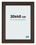 Photo Frame 30x40cm Oak Dark MDF Lazio Front Size | Yourdecoration.com