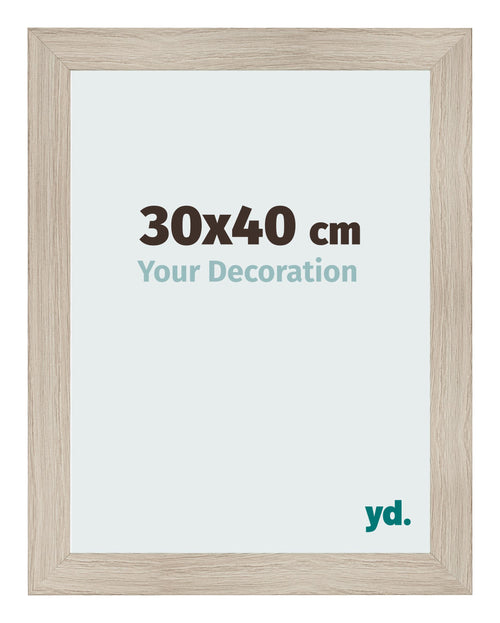 Photo Frame 30x40cm Oak Rustic MDF Pisa Front Size | Yourdecoration.com