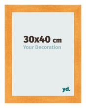 Photo Frame 30x40cm Orange MDF Pisa Front Size | Yourdecoration.com