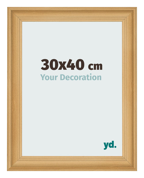 Photo Frame 30x40cm Pine Woodgrain MDF Lazio Front Size | Yourdecoration.com