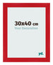 Photo Frame 30x40cm Red MDF Pisa Front Size | Yourdecoration.com