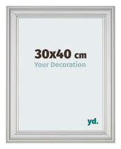 Photo Frame 30x40cm Silver Matte MDF Lazio Front Size | Yourdecoration.com