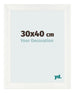 Photo Frame 30x40cm White Vintage MDF Pisa Front Size | Yourdecoration.com
