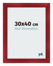 Photo Frame 30x40cm Wine Red Swept MDF Pisa Front Size | Yourdecoration.com