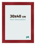 Photo Frame 30x40cm Wine Red Swept MDF Pisa Front Size | Yourdecoration.com