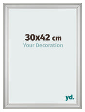 Photo Frame 30x42cm Silver Matte MDF Lazio Front Size | Yourdecoration.com