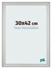 Photo Frame 30x42cm Silver Matte MDF Lazio Front Size | Yourdecoration.com