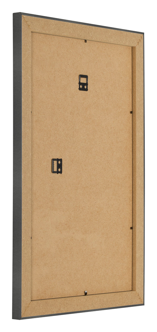 Photo Frame 30x45cm Black Silver Polished MDF Pisa Back Oblique | Yourdecoration.com