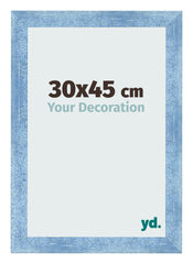 Photo Frame 30x45cm Clear Blue Swept MDF Pisa Front Size | Yourdecoration.com