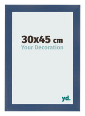 Photo Frame 30x45cm Dark Blue Swept MDF Pisa Front Size | Yourdecoration.com