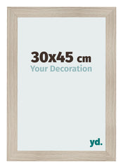 Photo Frame 30x45cm Oak Rustic MDF Pisa Front Size | Yourdecoration.com