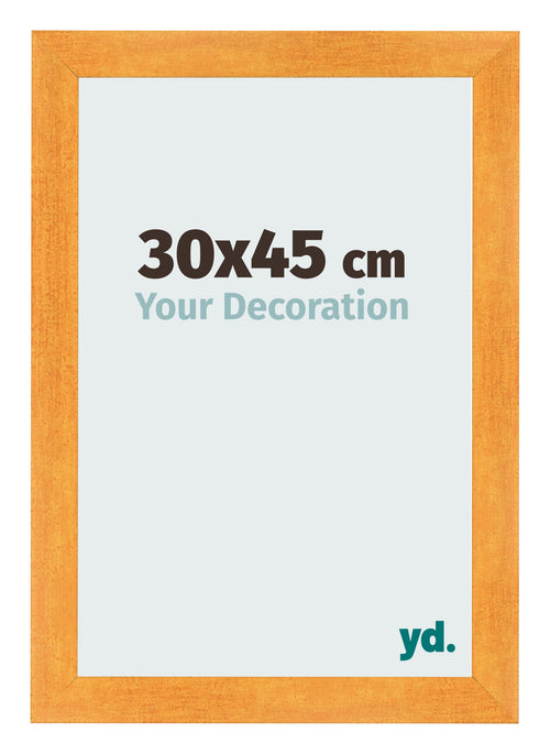 Photo Frame 30x45cm Orange MDF Pisa Front Size | Yourdecoration.com