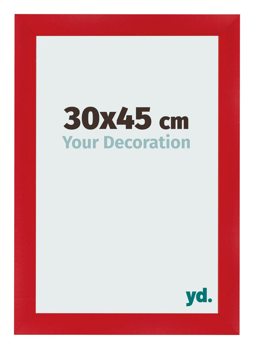 Photo Frame 30x45cm Red MDF Pisa Front Size | Yourdecoration.com