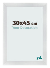 Photo Frame 30x45cm Silver Black Swept MDF Pisa Front Size | Yourdecoration.com