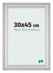 Photo Frame 30x45cm Silver Matte MDF Lazio Front Size | Yourdecoration.com