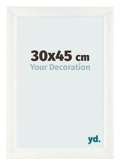 Photo Frame 30x45cm White Vintage MDF Pisa Front Size | Yourdecoration.com
