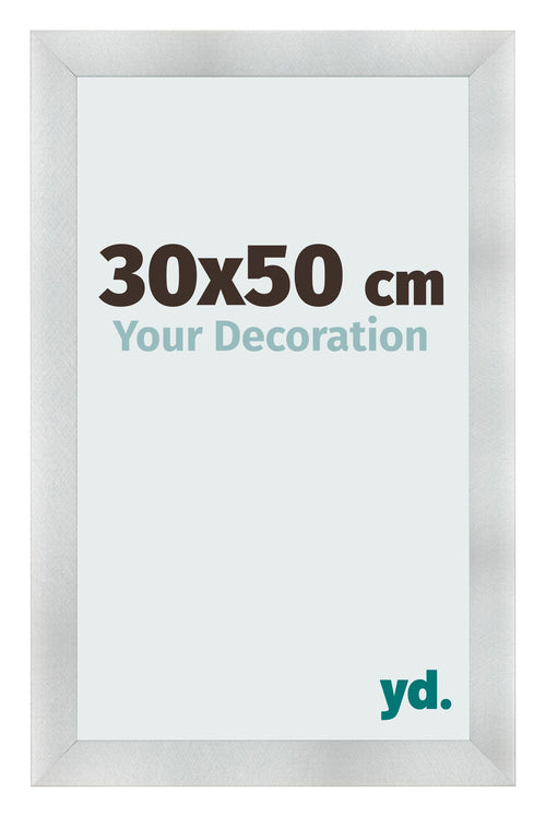 Photo Frame 30x50cm Aluminum Brushed MDF Pisa Front Size | Yourdecoration.com
