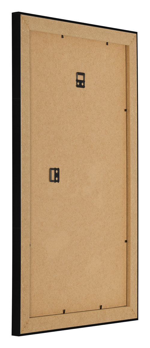 Photo Frame 30x50cm Black Silver Polished MDF Pisa Back Oblique | Yourdecoration.com