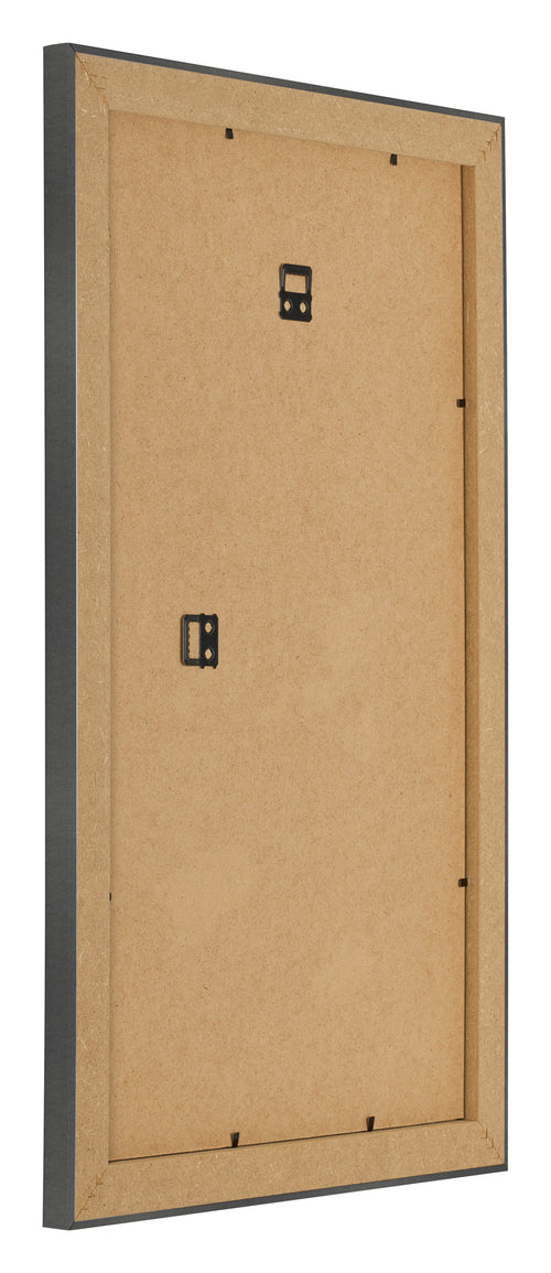 Photo Frame 30x50cm Black Silver Polished MDF Pisa Back Oblique | Yourdecoration.com