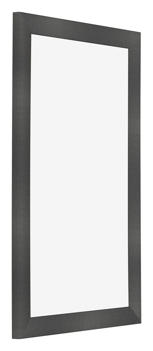 Photo Frame 30x50cm Black Silver Polished MDF Pisa Front Oblique | Yourdecoration.com