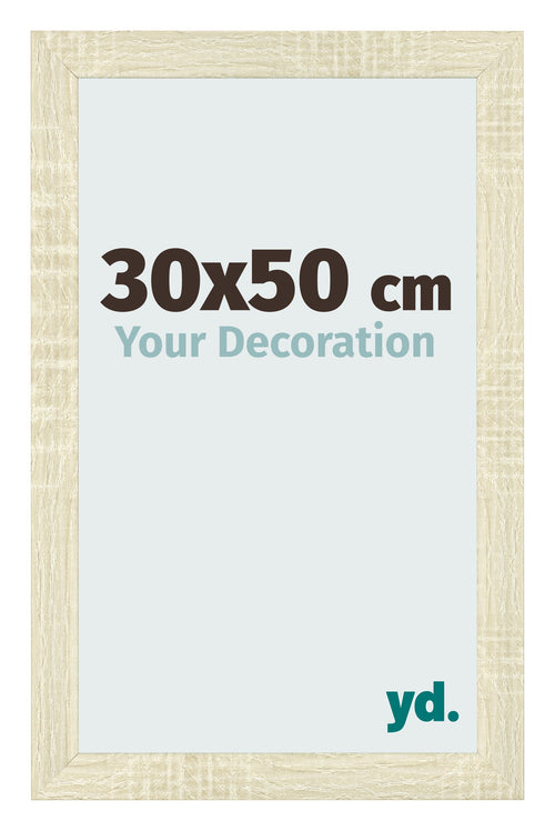 Photo Frame 30x50cm Sonoma Oak MDF Pisa Front Size | Yourdecoration.com