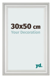 Photo Frame 30x50cm White Swept MDF Lazio Front Size | Yourdecoration.com