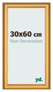 Photo Frame 30x60cm Gold Matte MDF Lazio Front Size | Yourdecoration.com