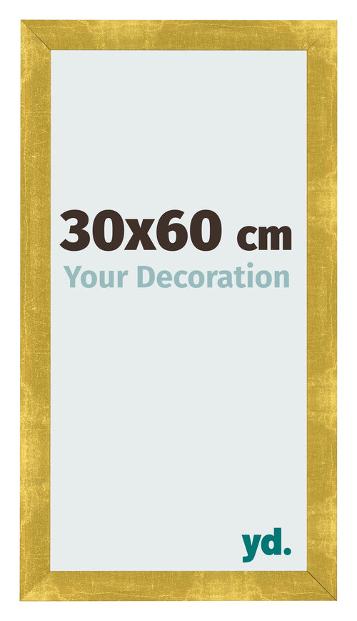 Photo Frame 30x60cm Gold Vintage MDF Pisa Front Size | Yourdecoration.com