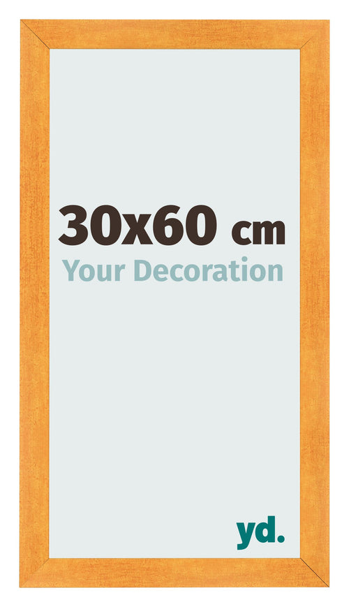 Photo Frame 30x60cm Orange MDF Pisa Front Size | Yourdecoration.com