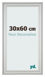 Photo Frame 30x60cm Silver Matte MDF Lazio Front Size | Yourdecoration.com