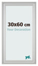Photo Frame 30x60cm Silver Matte MDF Lazio Front Size | Yourdecoration.com