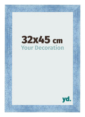 Photo Frame 32x45cm Clear Blue Swept MDF Pisa Front Size | Yourdecoration.com