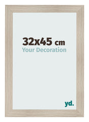 Photo Frame 32x45cm Oak Rustic MDF Pisa Front Size | Yourdecoration.com