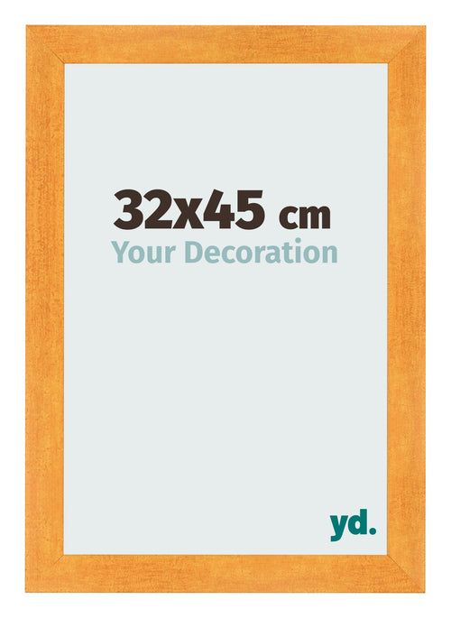 Photo Frame 32x45cm Orange MDF Pisa Front Size | Yourdecoration.com